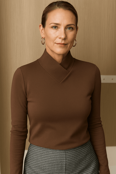 Léonie | Refined High-Neck Women’s Top