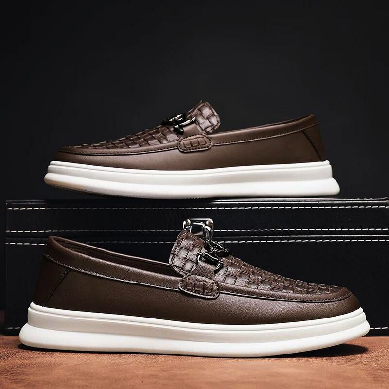 Lorenzo Bernini Faux Leather Loafers