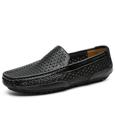 Lucio Fontana Faux Leather Loafers