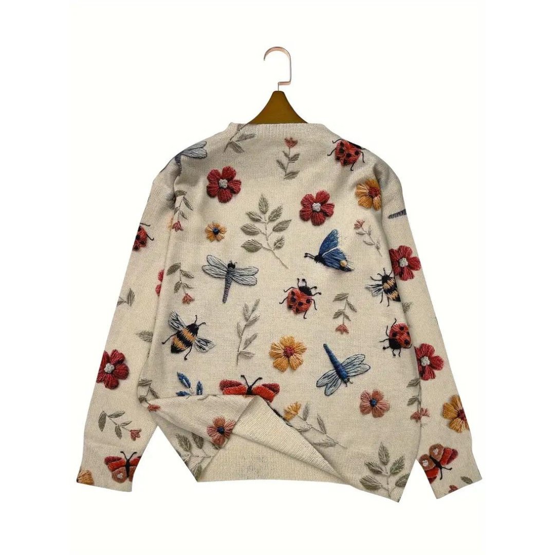 Luna | Floral Turtleneck Sweater