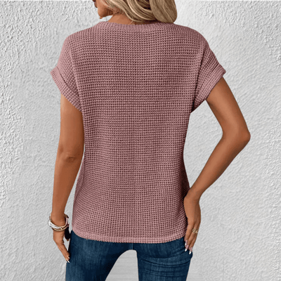 Luna | Tummy Tucking Waffle-knit top