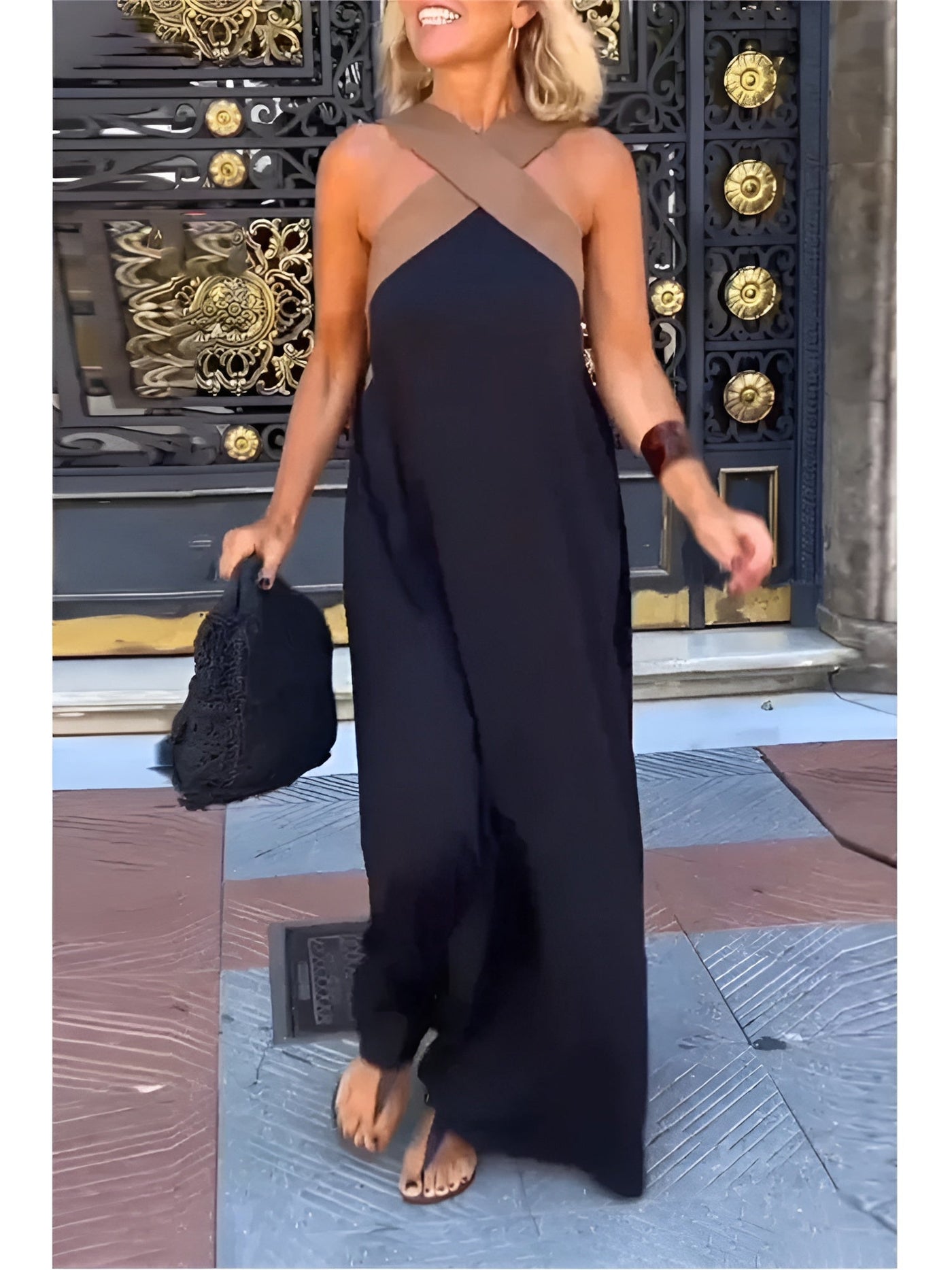 Amara | Elegant Long Sleeve Maxi Dress