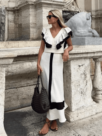 Elysia | Ruffled Elegant Summer Set
