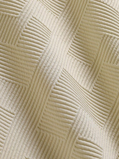 Men's geometric jacquard round neck short-sleeved T-shirt casual shorts set