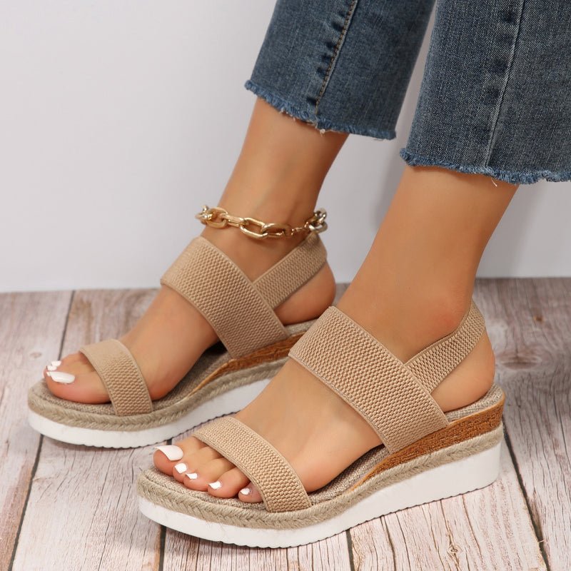 Meliora | Stretch Strap Platform Sandals
