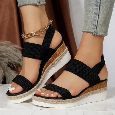 Meliora | Stretch Strap Platform Sandals