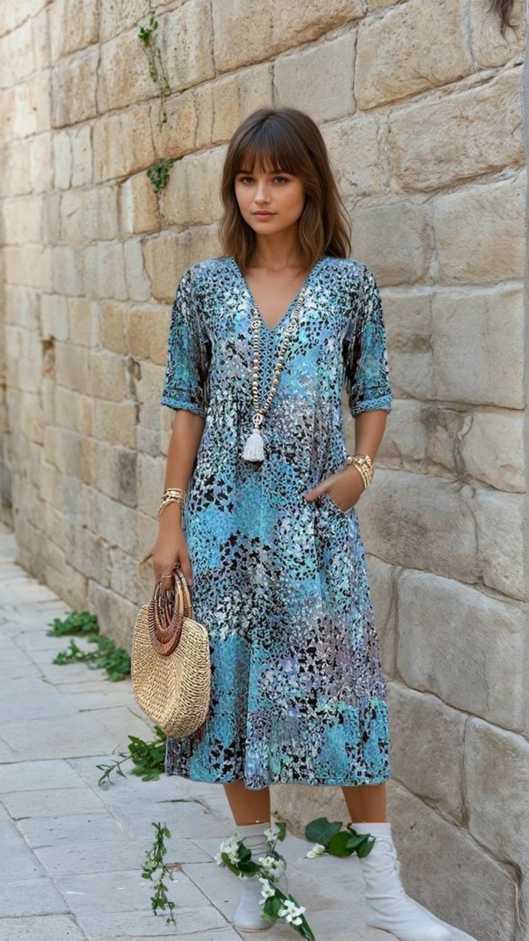 Nina | Vibrant Mid Length Dress