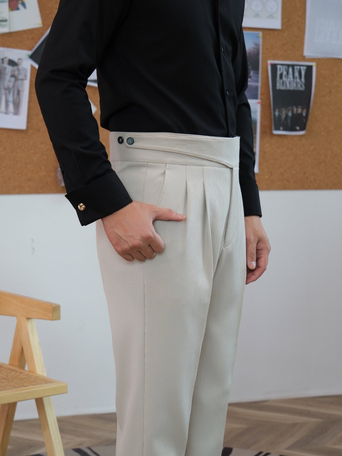 Evren | High-Waisted Gurkha Trousers
