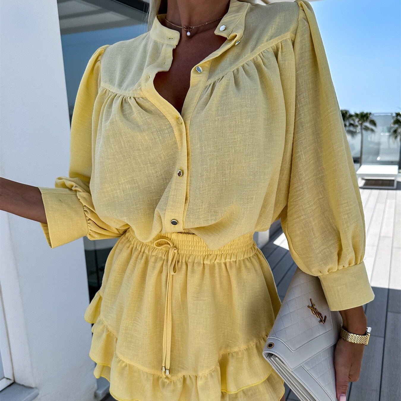 Alira | Chic Two-Piece Ruffle Set