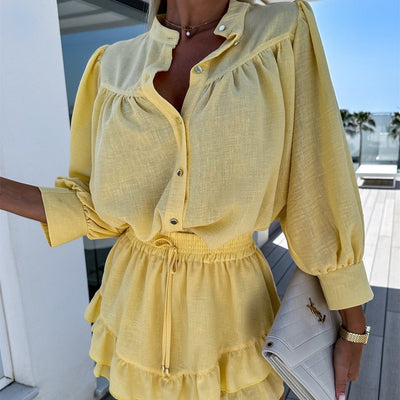 Alira | Chic Two-Piece Ruffle Set