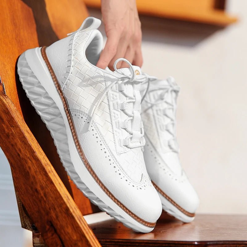 OXFORD RIDGE FAUX LEATHER SNEAKERS
