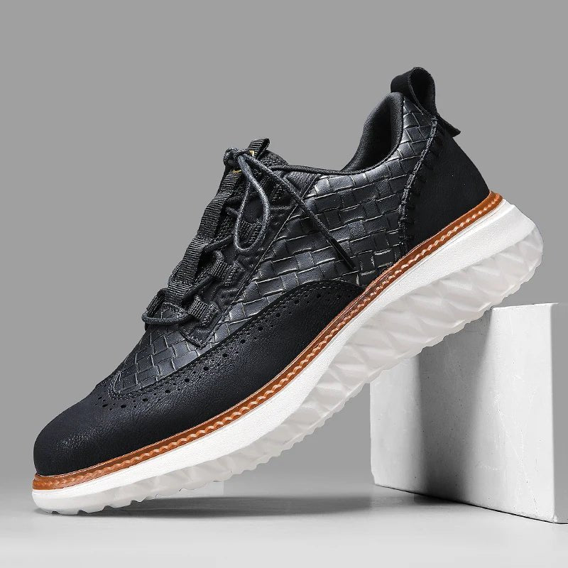 OXFORD RIDGE FAUX LEATHER SNEAKERS