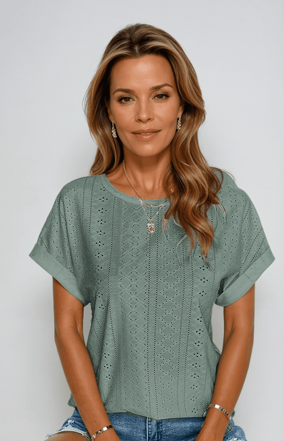 Meliora | Eyelet Embroidered Women’s Blouse