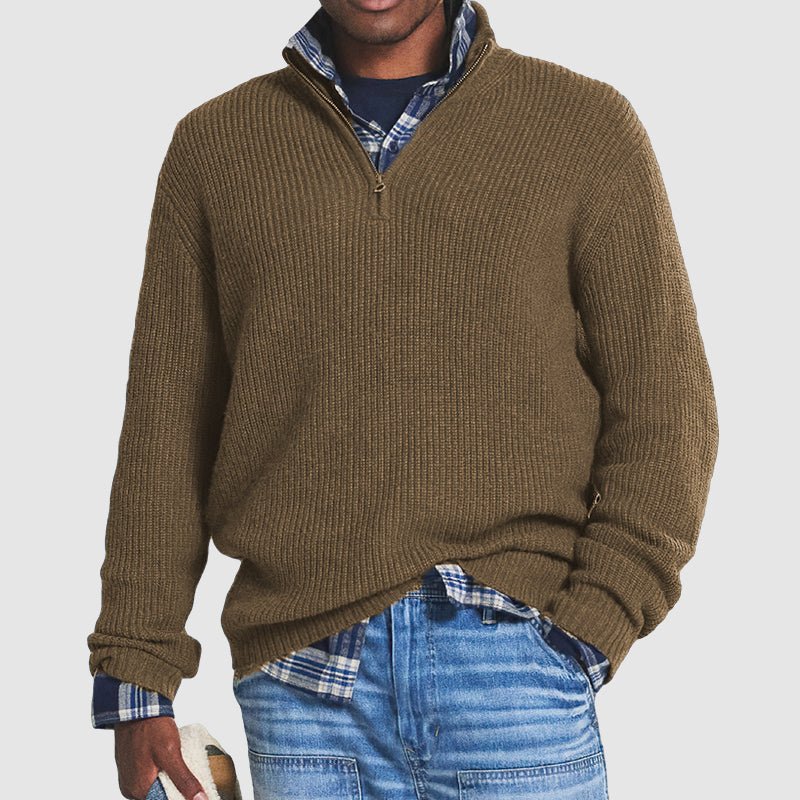 RON -  Quarter Zip Sweater
