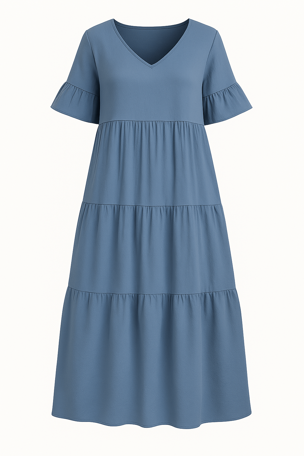 Sadie | Elegant V-Neck Tummy Covering Dress