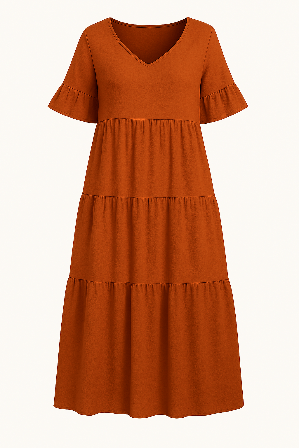 Sadie | Elegant V-Neck Tummy Covering Dress
