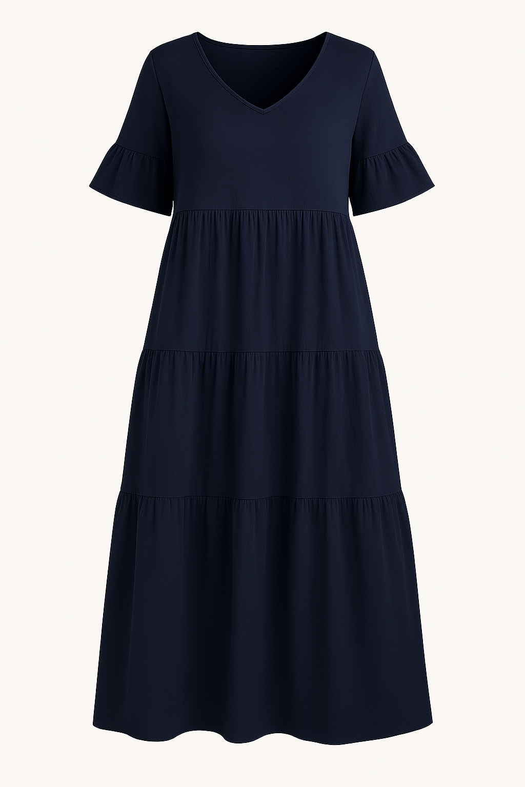 Sadie | Elegant V-Neck Tummy Covering Dress