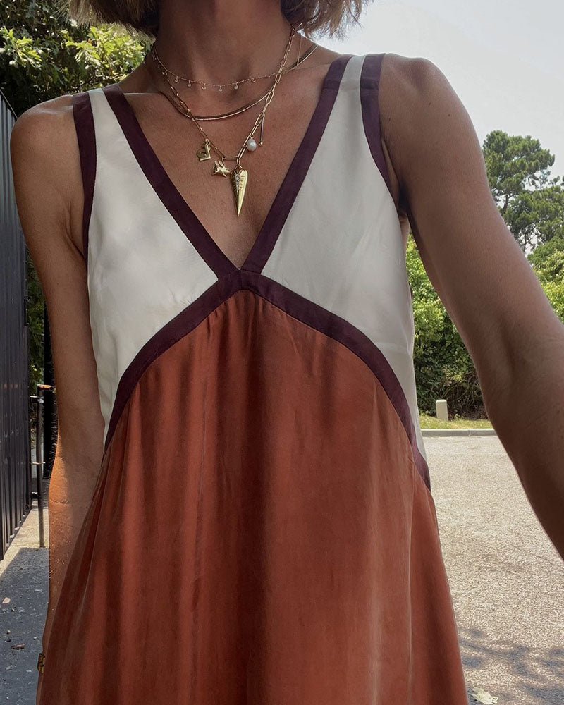 Selina | Chic Elegant Casual V-Neck Dress