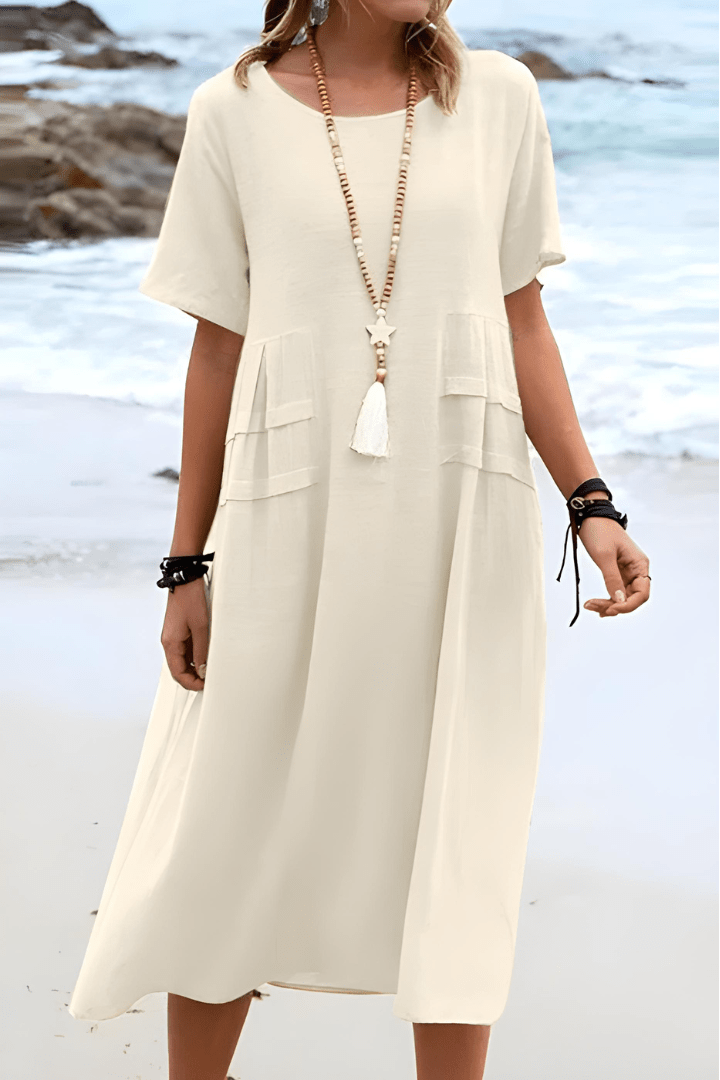 Elira | Boho Loose-Fit Midi Dress