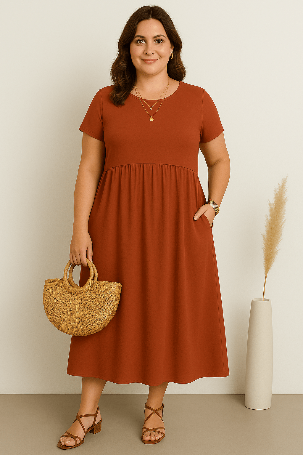 Sienna | Stylish Tummy Covering Dress