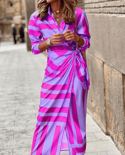 Lorena | Bold Wrap Midi Dress