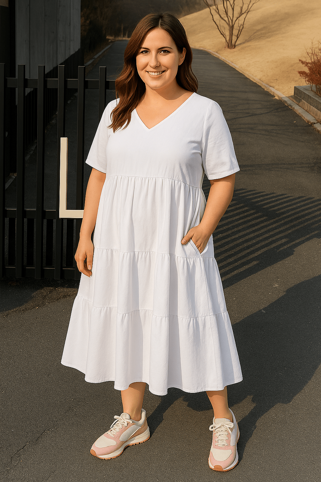 Sophie | Elegant Tummy Covering Dress