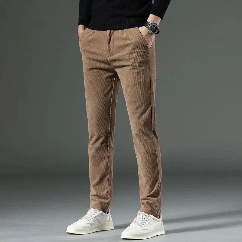 Tiziano | Elegant Classic Corduroy Trousers