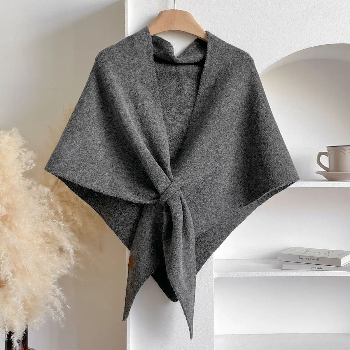 Alba | Tie Front Wrap Shawl