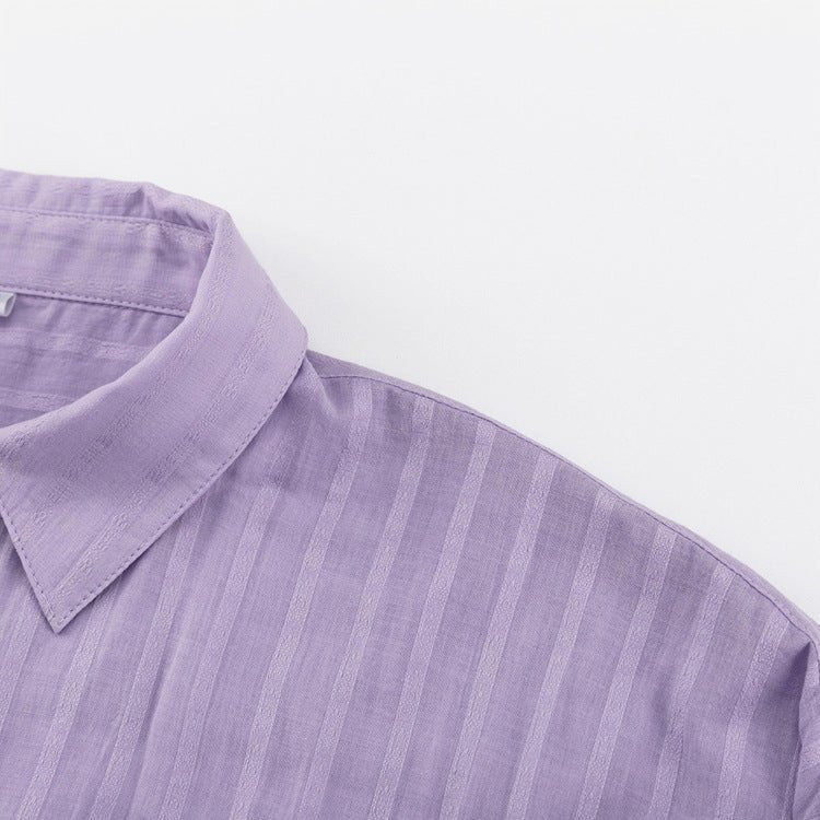 Lioren | Striped Button-Up Two-Piece Set