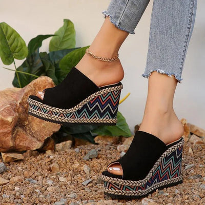 Kylena | Boho Platform Wedge Sandals